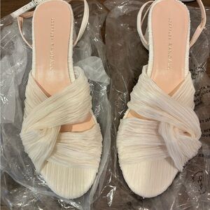 Brand New Loeffler Randall Raegan Pearl Pleated Twist Heel